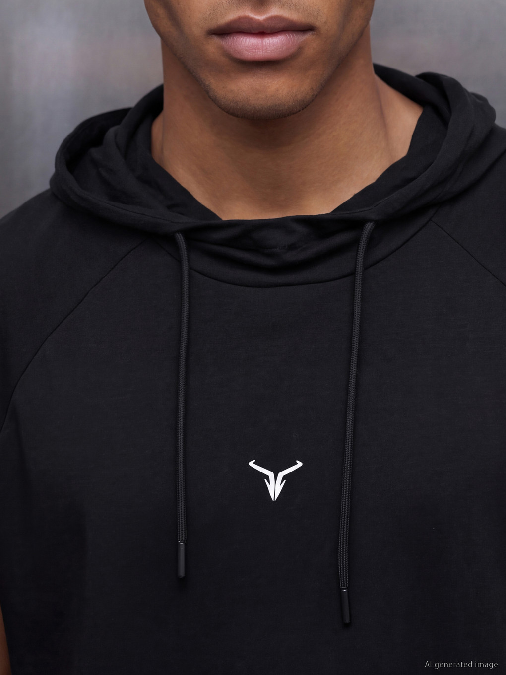 Hooded Men's Athletic Tank Top-2