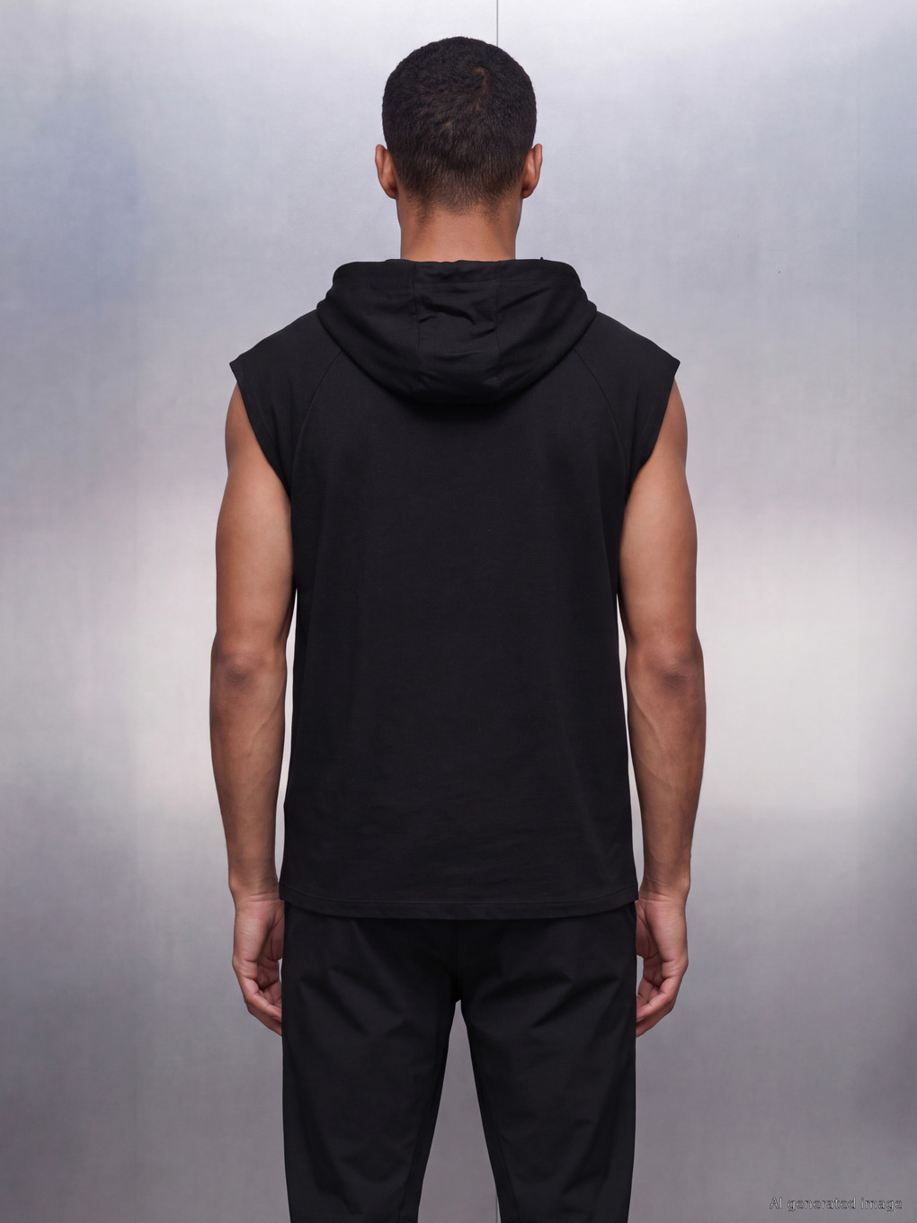 Hooded Men's Athletic Tank Top-3