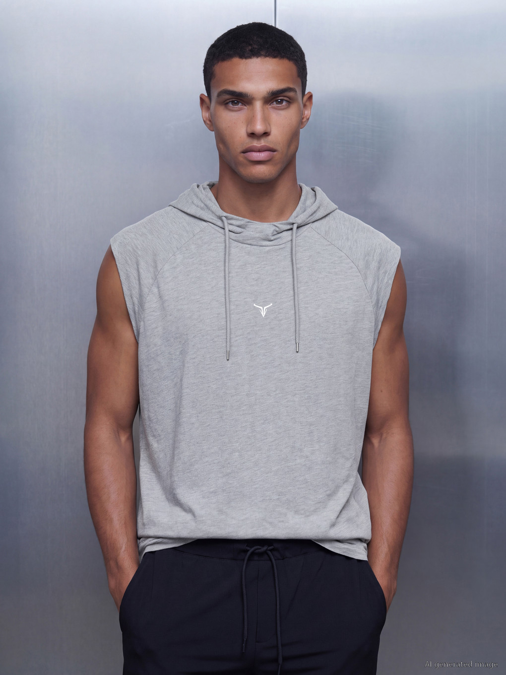 Hooded Men's Athletic Tank Top