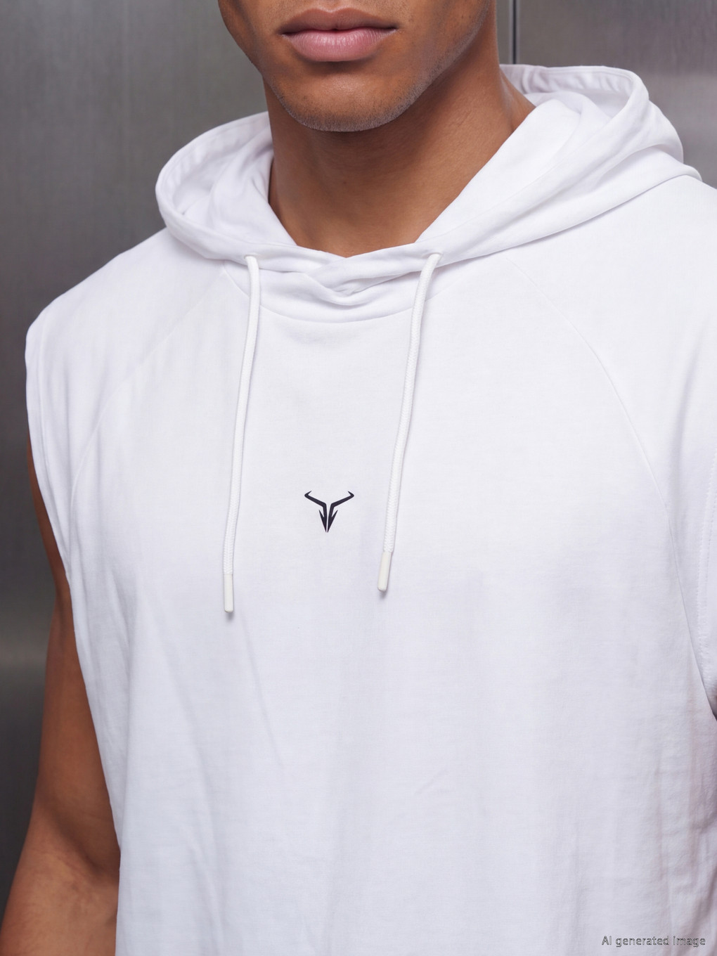 Hooded Men's Athletic Tank Top-2