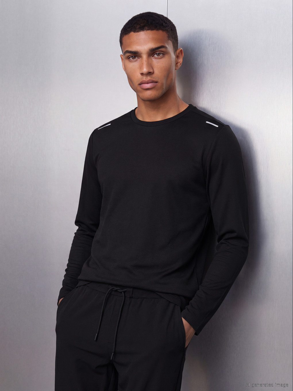 Man Black Sweatshirt