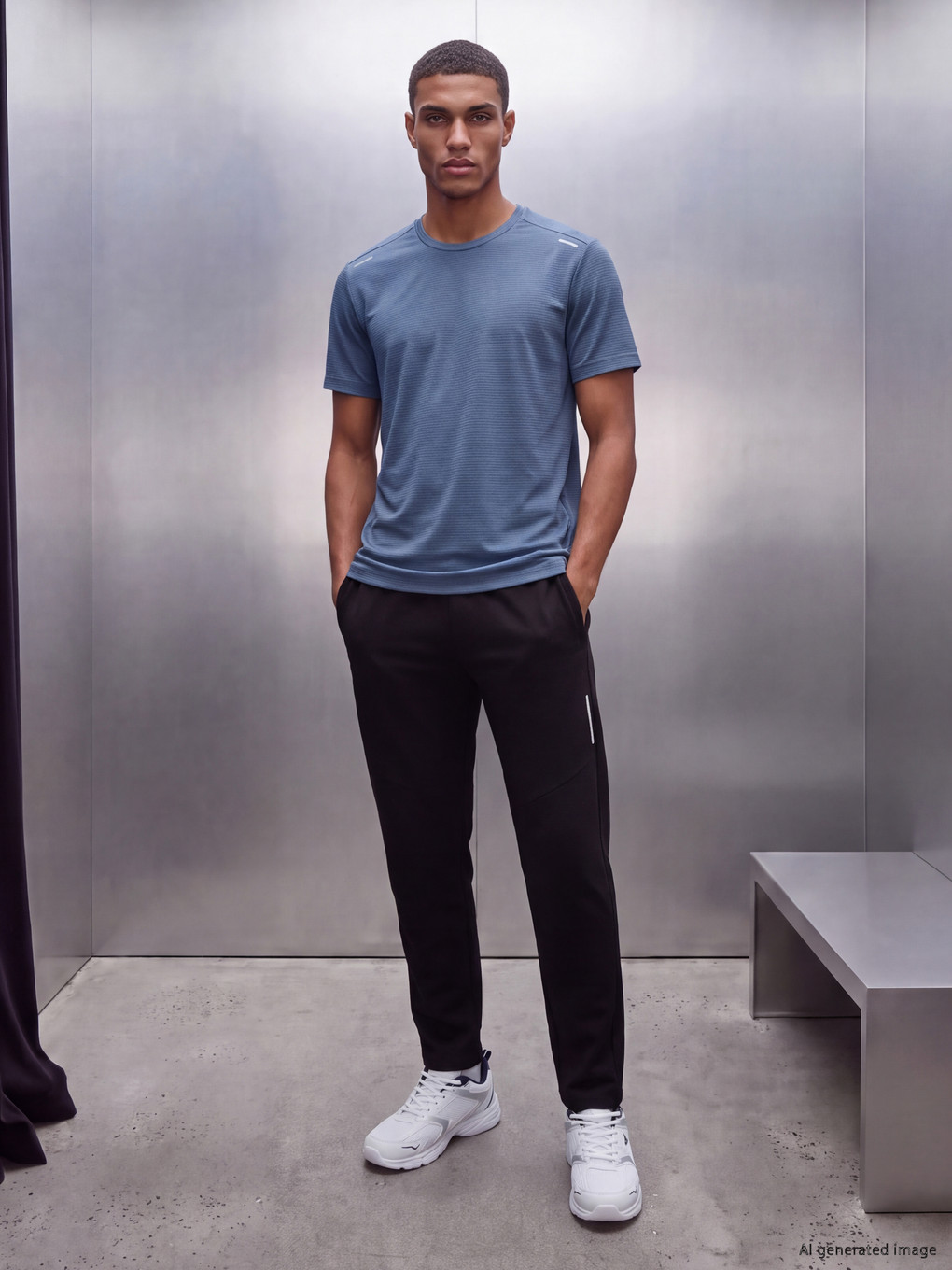 Crew Neck Men's Sport T-shirt-1