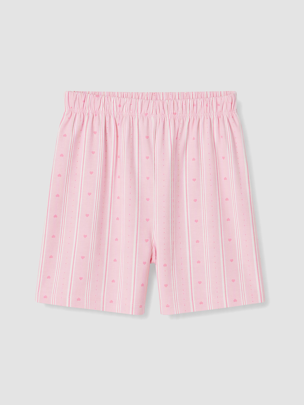 Collared Neck Girls' Shortie Pyjamas Set-4