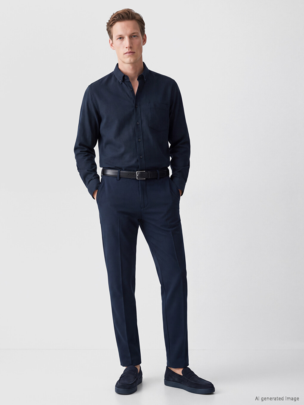 Regular Fit Men's Textured Shirt-1
