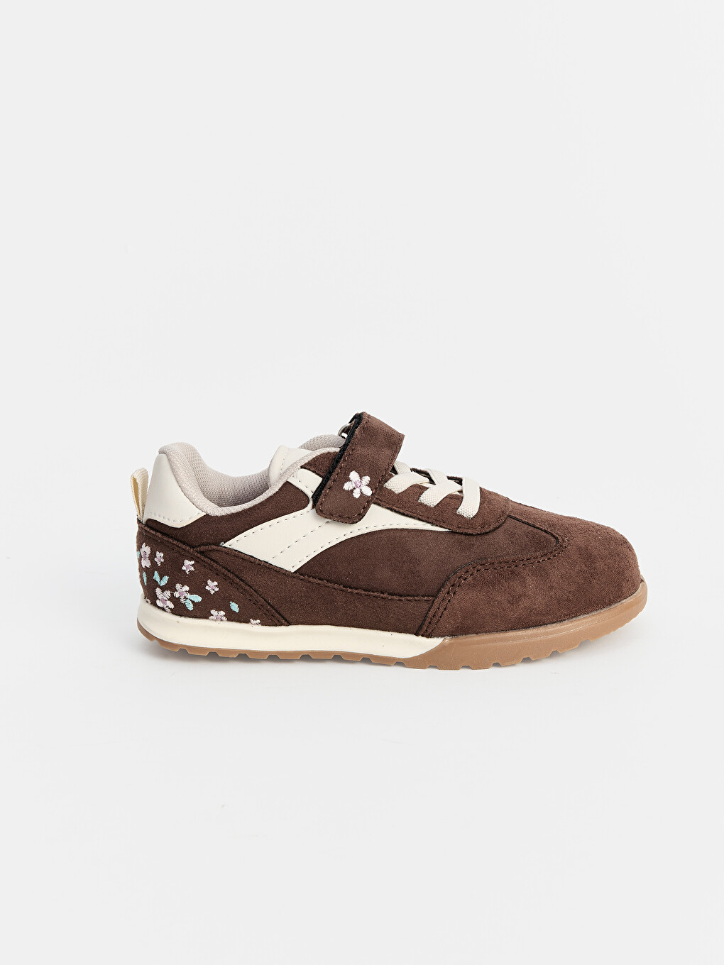 Suede Look Hook-and-loop Girls' Sport Shoe-1