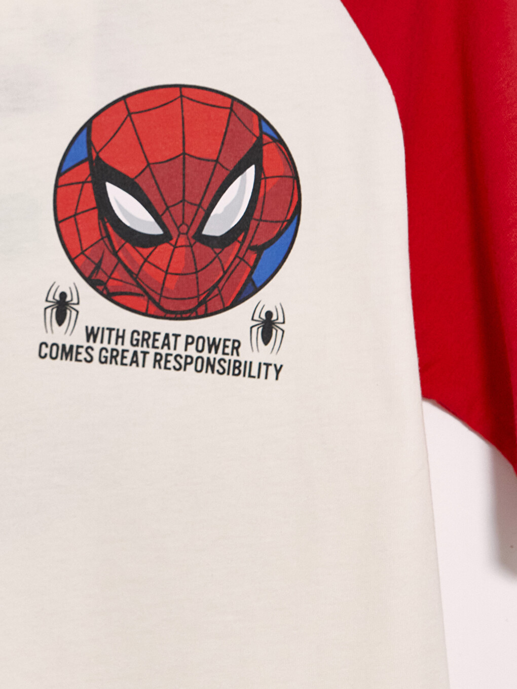 Bej Spider-man Lisanslı Erkek Çocuk Şortlu Takım-5