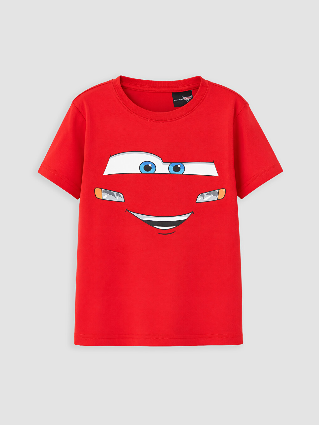 Kırmızı Cars Baskılı Erkek Çocuk Şortlu Pijama Takımı-1