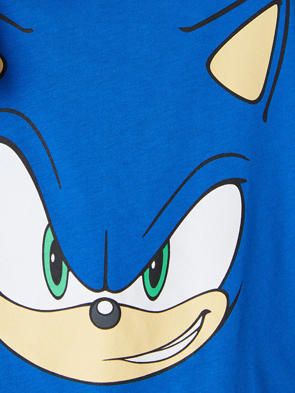Mavi Erkek Çocuk Sonic Baskılı Şortlu Pijama Takımı-5