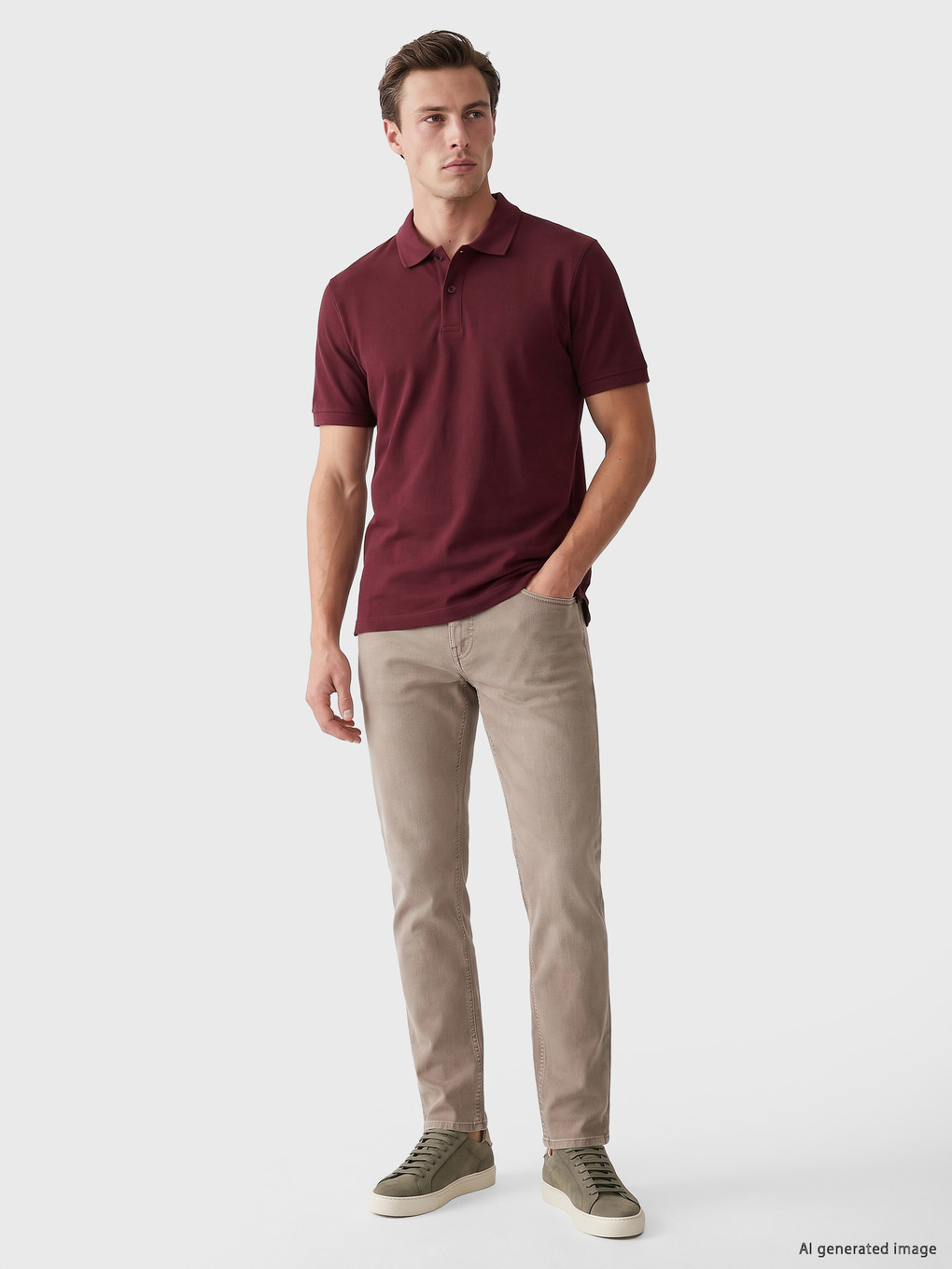 Polo Collar Men's T-shirt-1