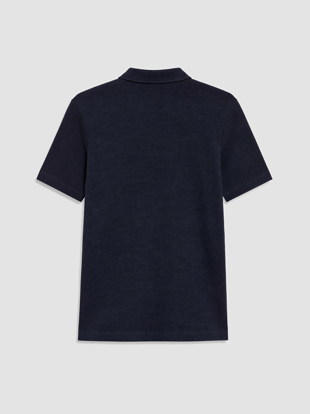 Polo Collar Textured Men's T-shirt-6