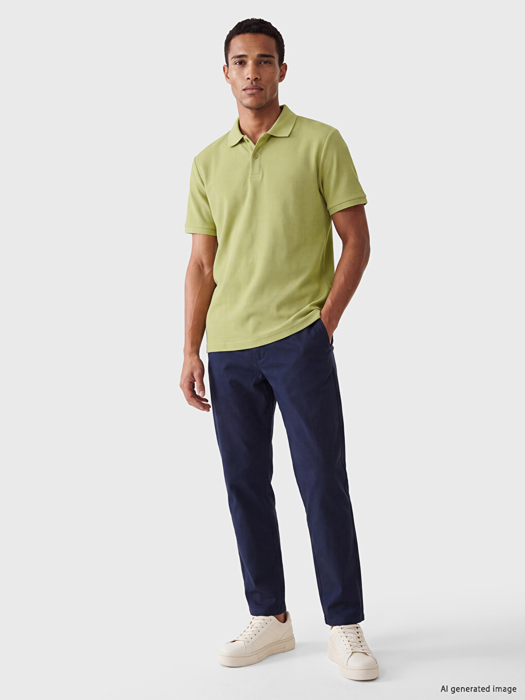 Polo Collar Men's T-shirt-1