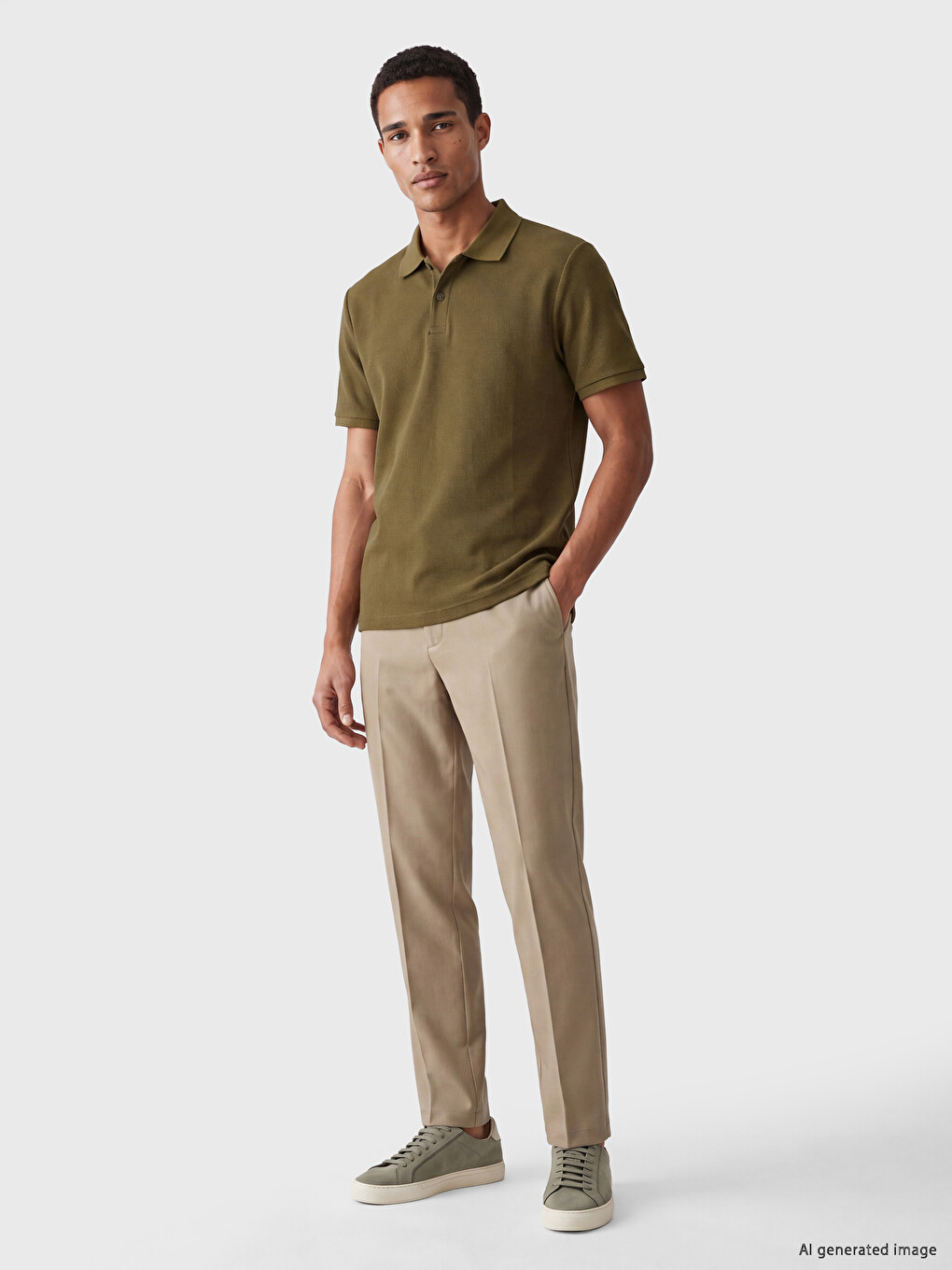 Polo Collar Men's T-shirt-1