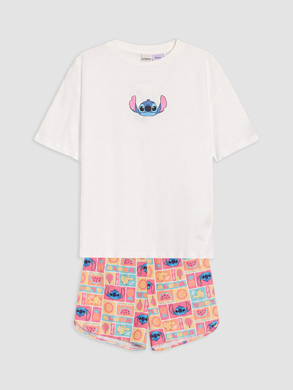 Set Pizhamesh Të Stampuara Lilo & Stitch Për Vajza-1