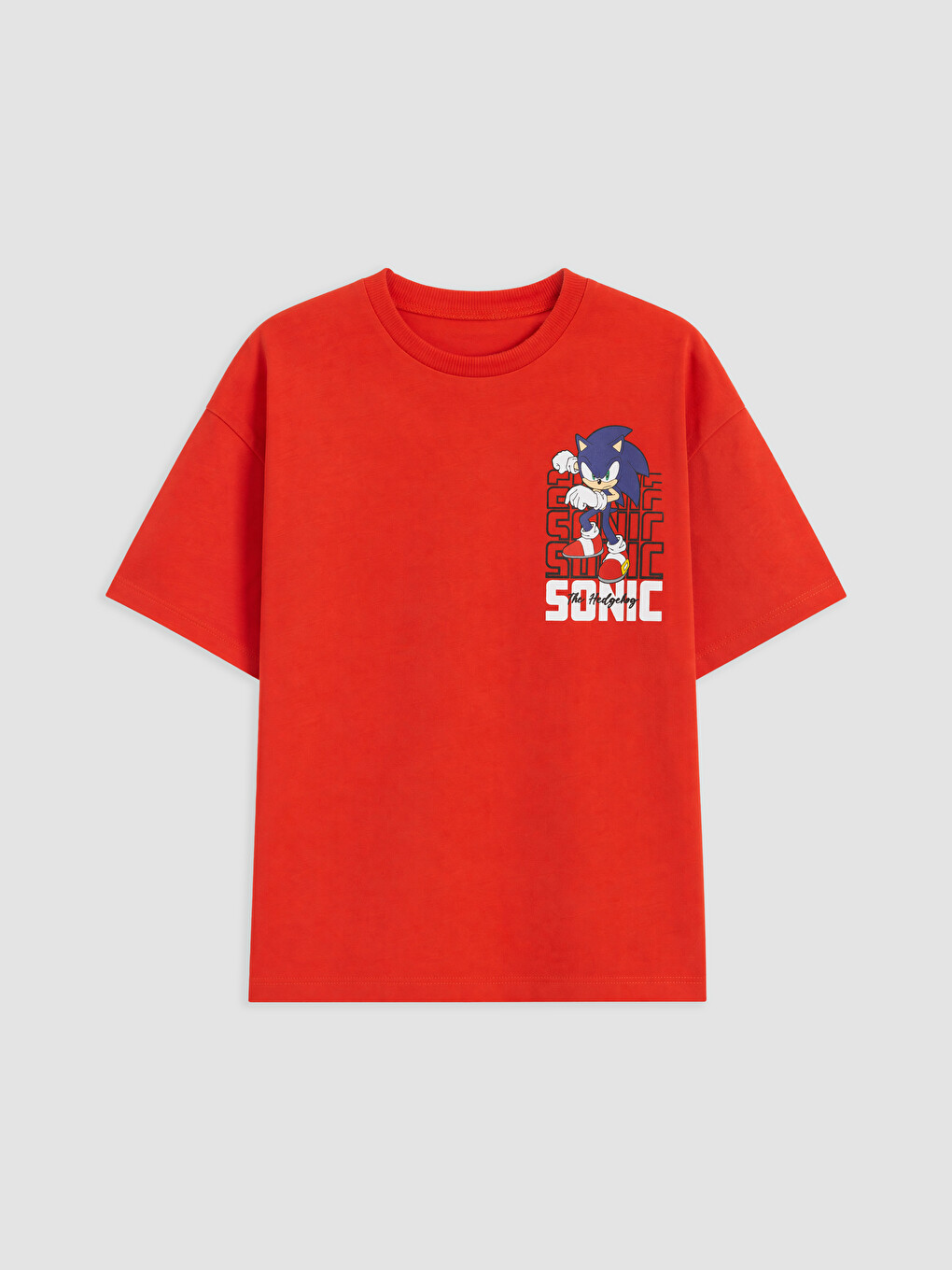 Kırmızı Sonic Baskılı Erkek Çocuk Takım-1