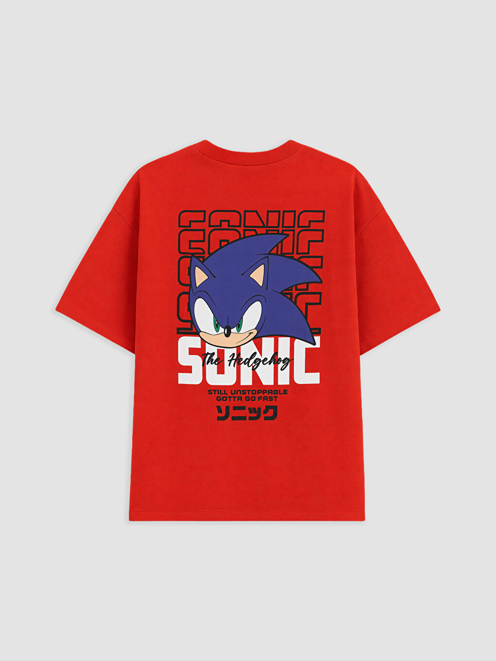 Kırmızı Sonic Baskılı Erkek Çocuk Takım-2