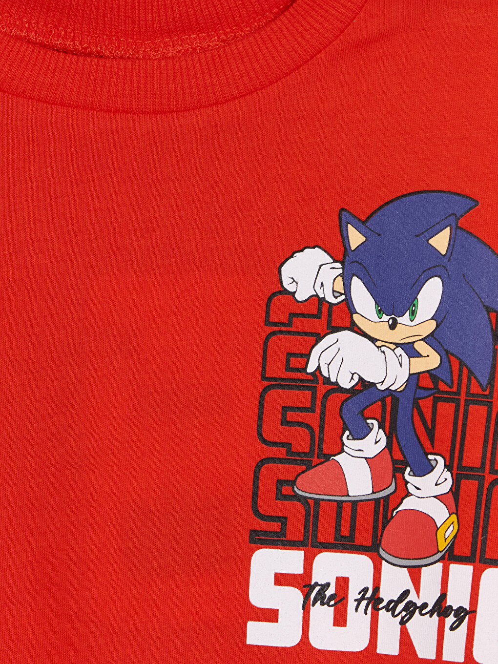 Kırmızı Sonic Baskılı Erkek Çocuk Takım-5