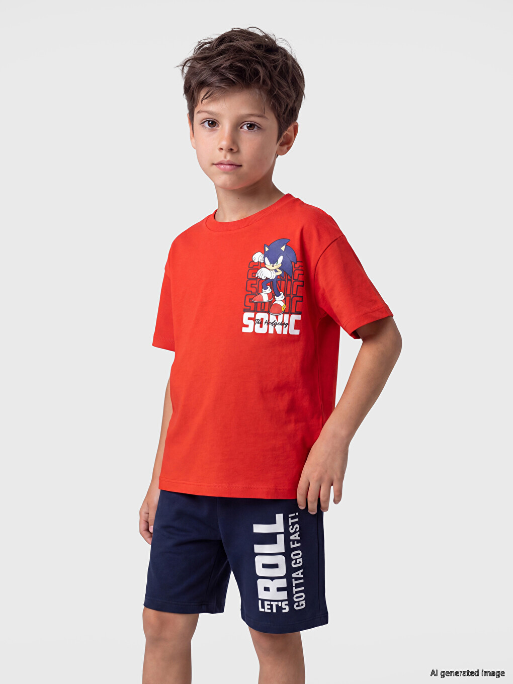 سێتی چاپکراوی کوڕانەی Sonic-1