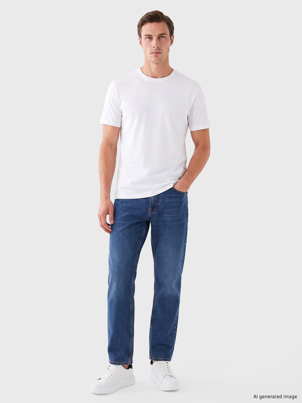Crew Neck Men's T-shirt-1