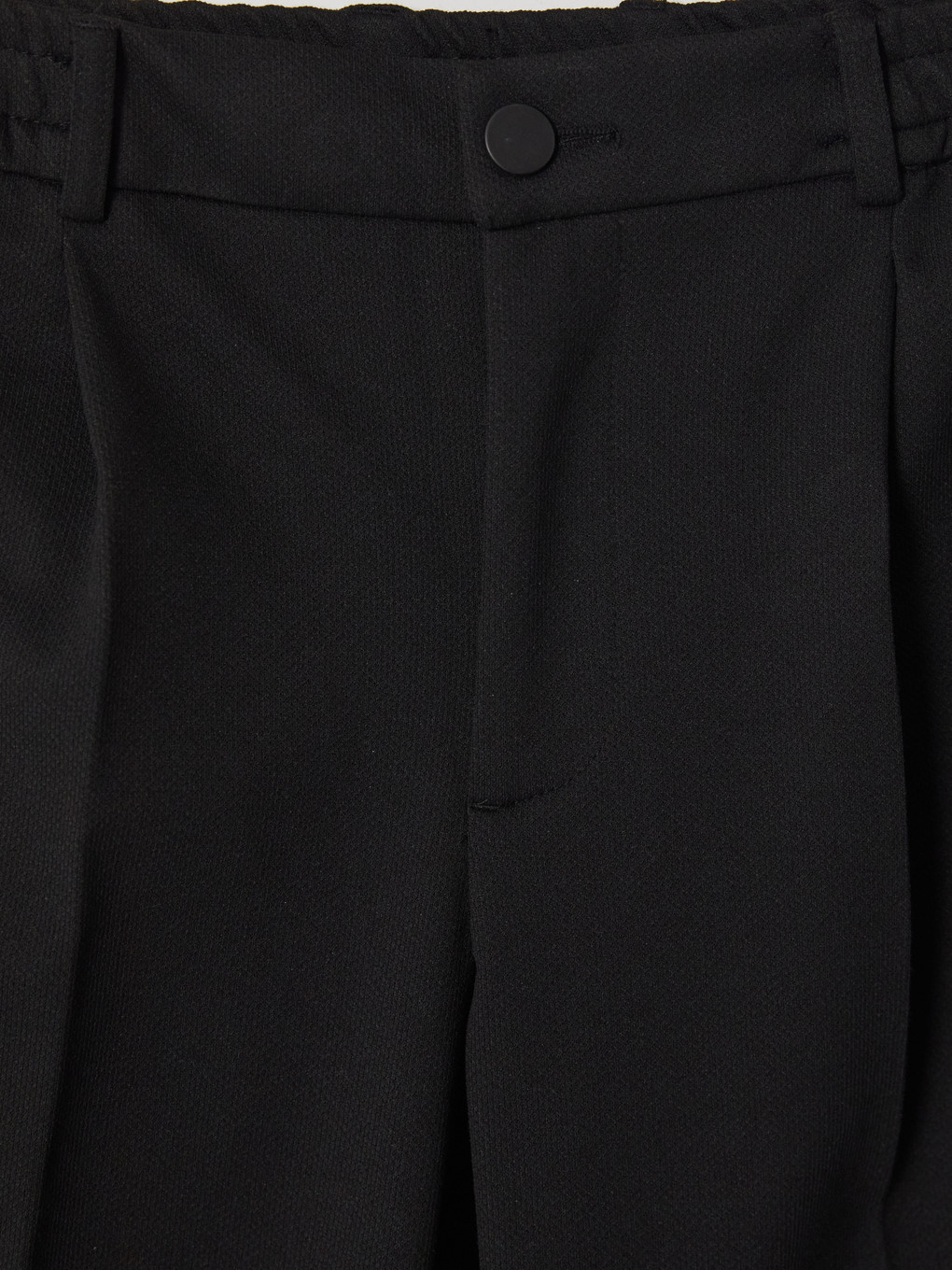 Siyah Regular Fit Erkek Pileli Pantolon-2