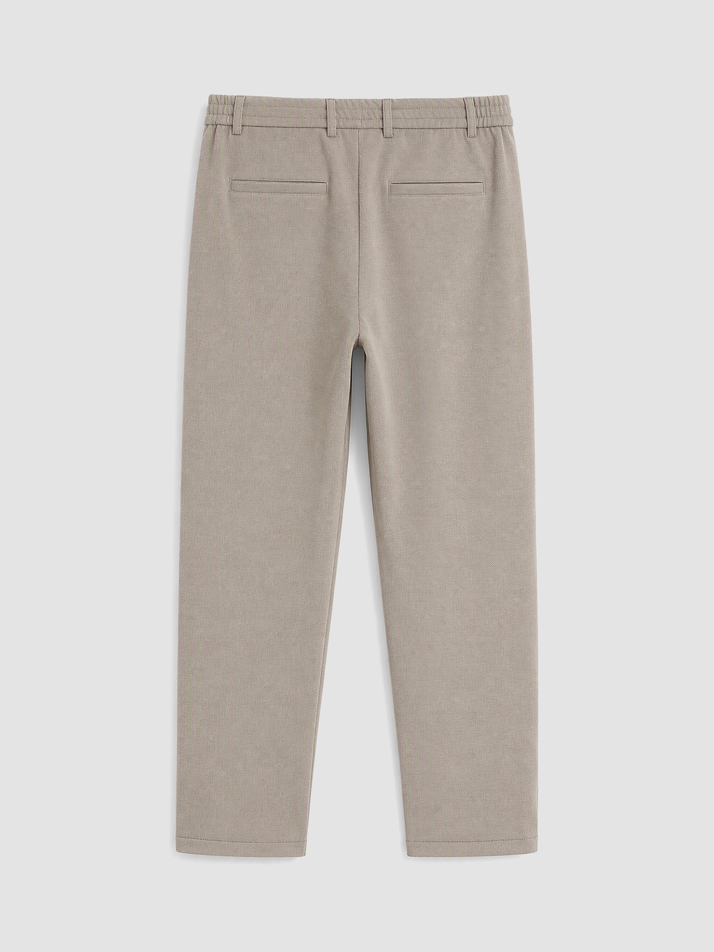 Bej Regular Fit Erkek Pileli Pantolon-2