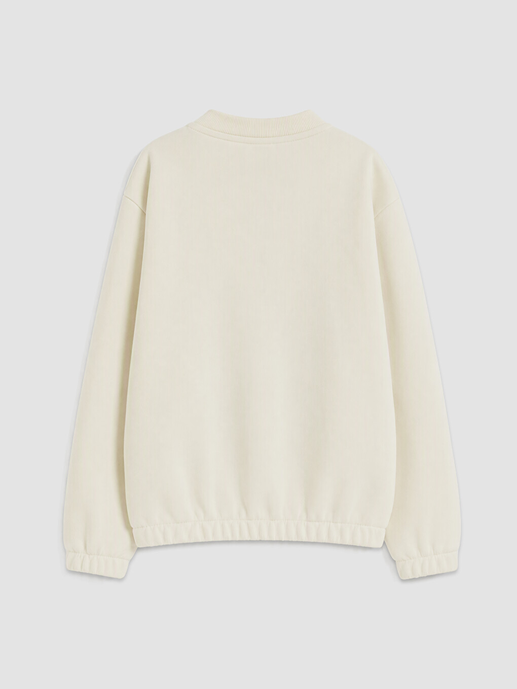 Boy Beige Zip-up Sweatshirt-1