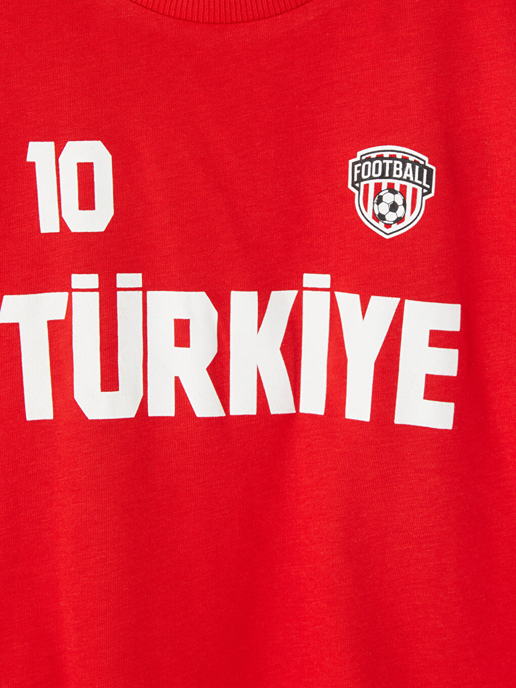 Kırmızı Türkiye Baskılı Erkek Çocuk Tişört-1