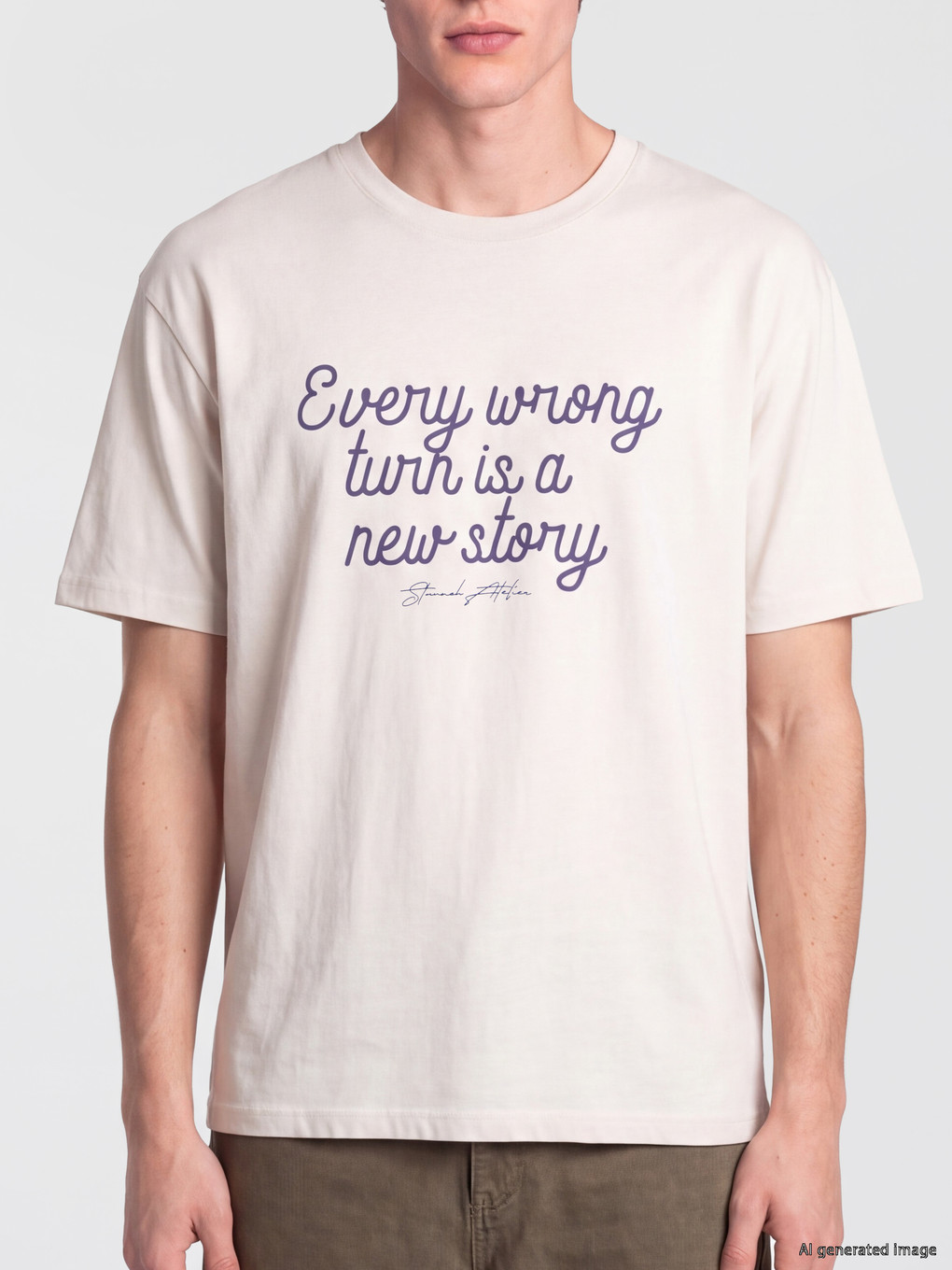Crew Neck Jersey Men's T-shirt-2