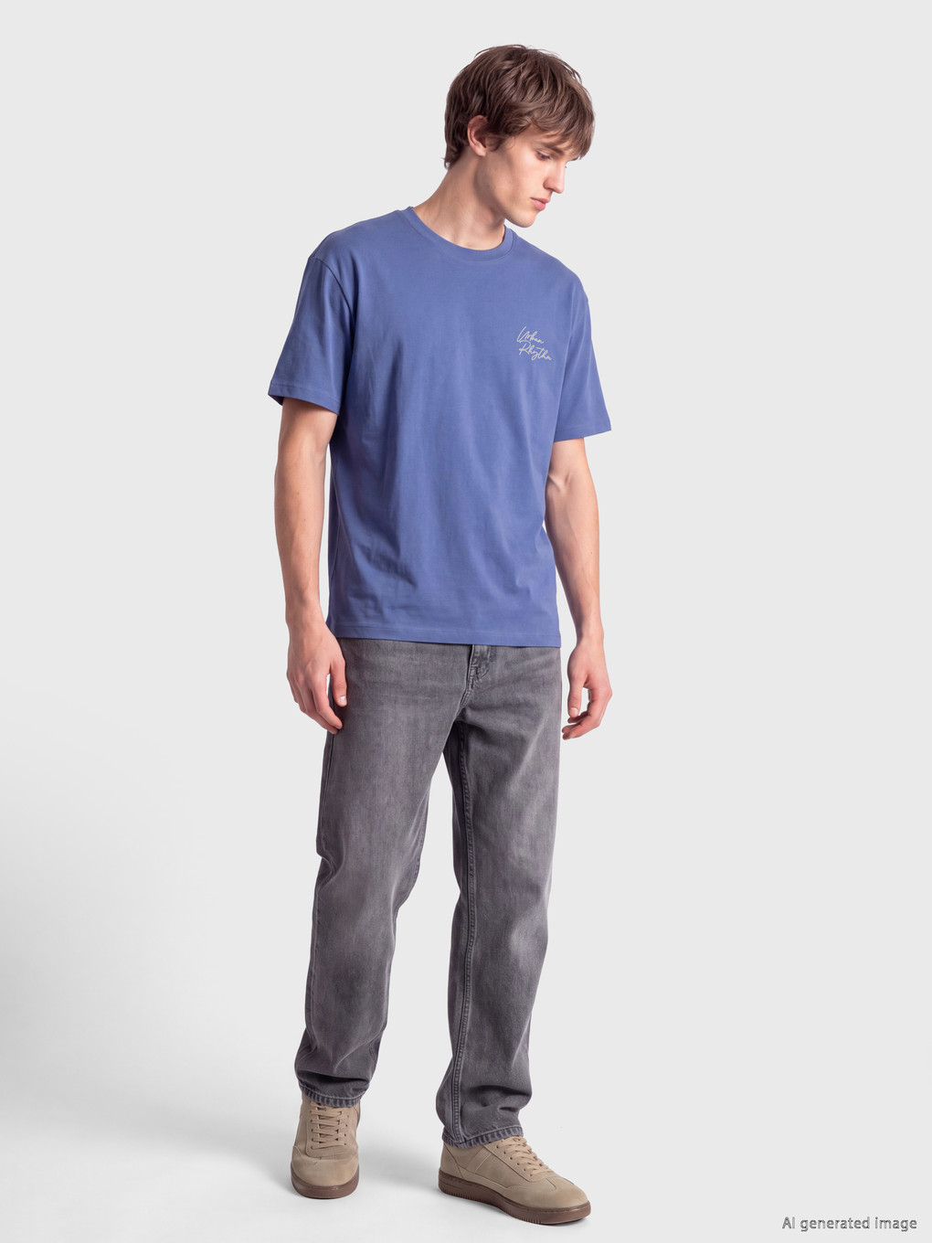 Crew Neck Jersey Men's T-shirt-1