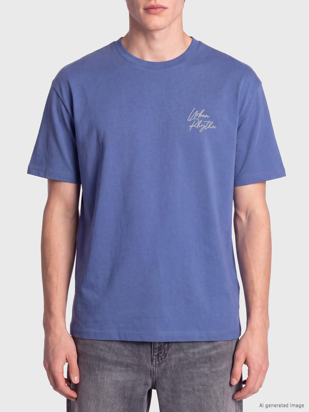 Crew Neck Jersey Men's T-shirt-2