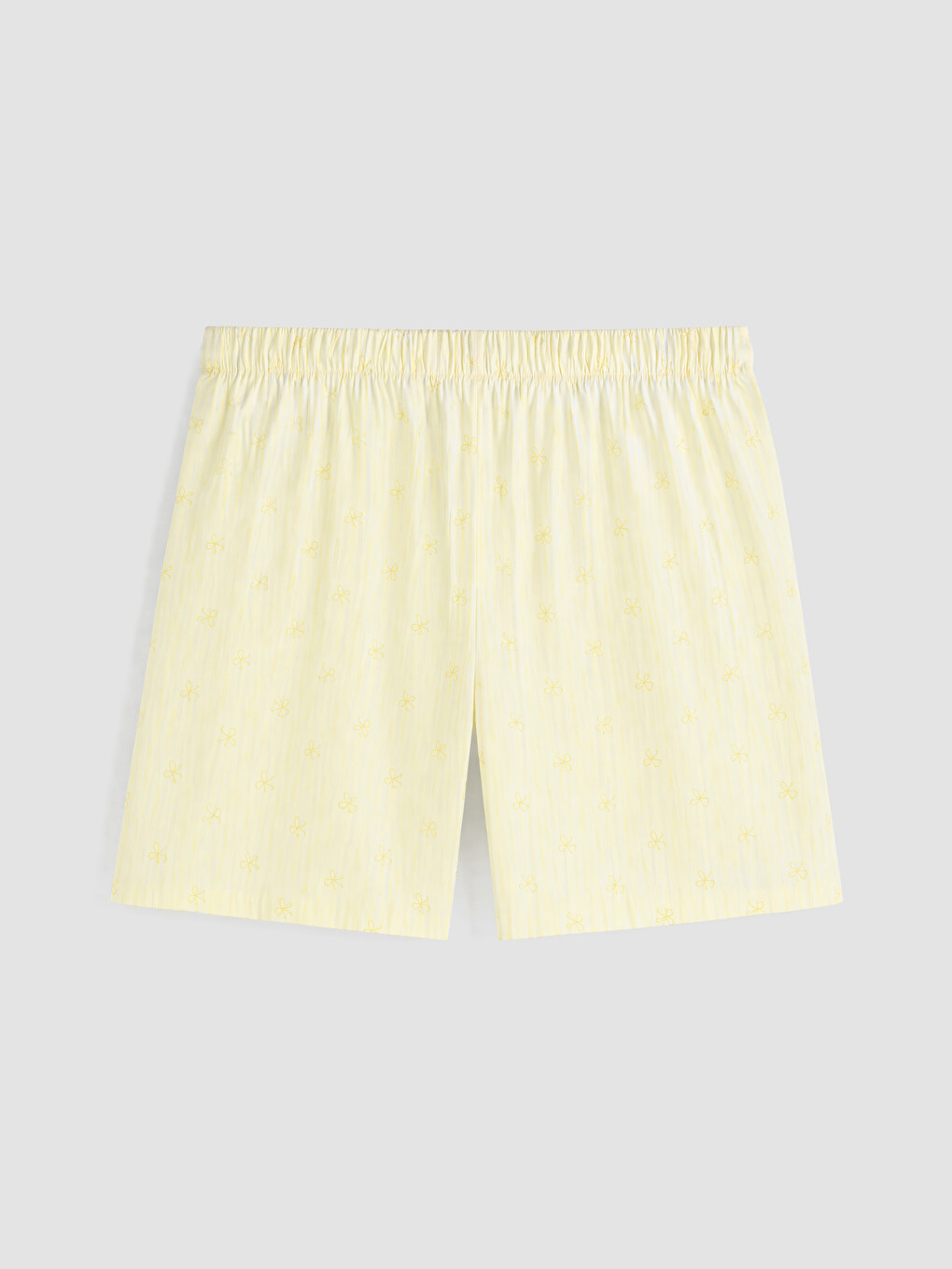 Ekru Fiyonk Desenli Hamile Pijama Takım-6