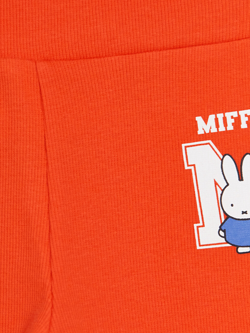 Turuncu Kız Çocuk Miffy Baskılı Biker Tayt-2