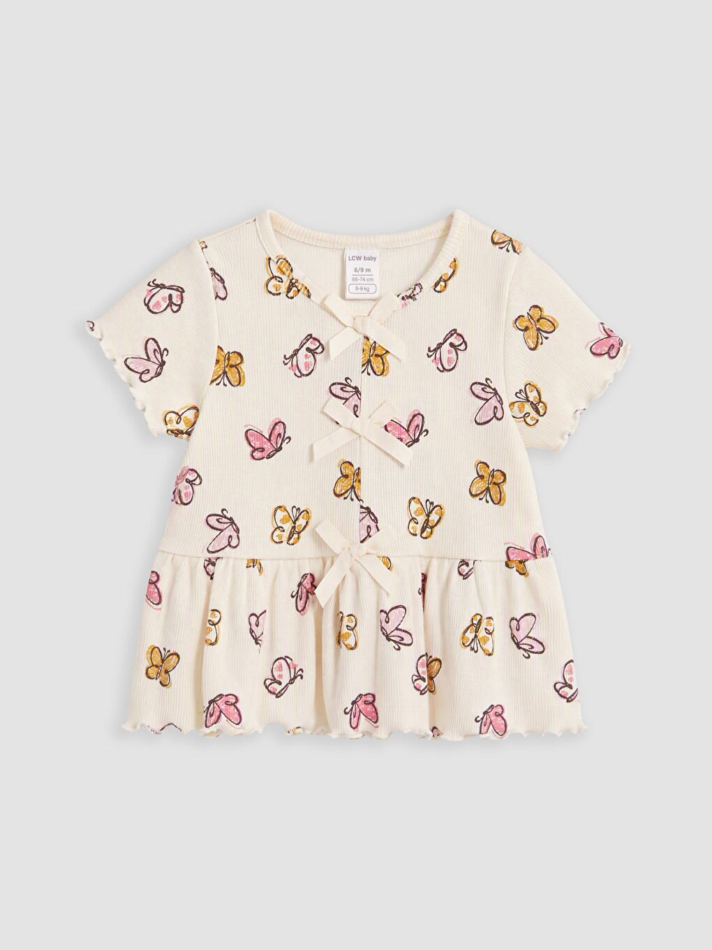Butterfly Printed Baby Girls' Set-1