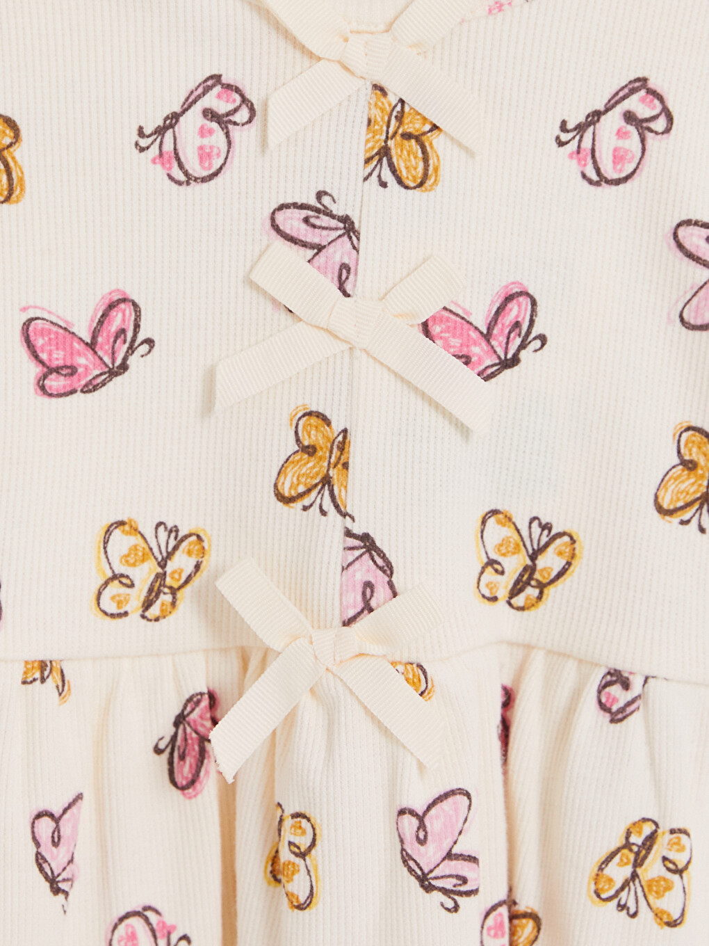 Butterfly Printed Baby Girls' Set-2