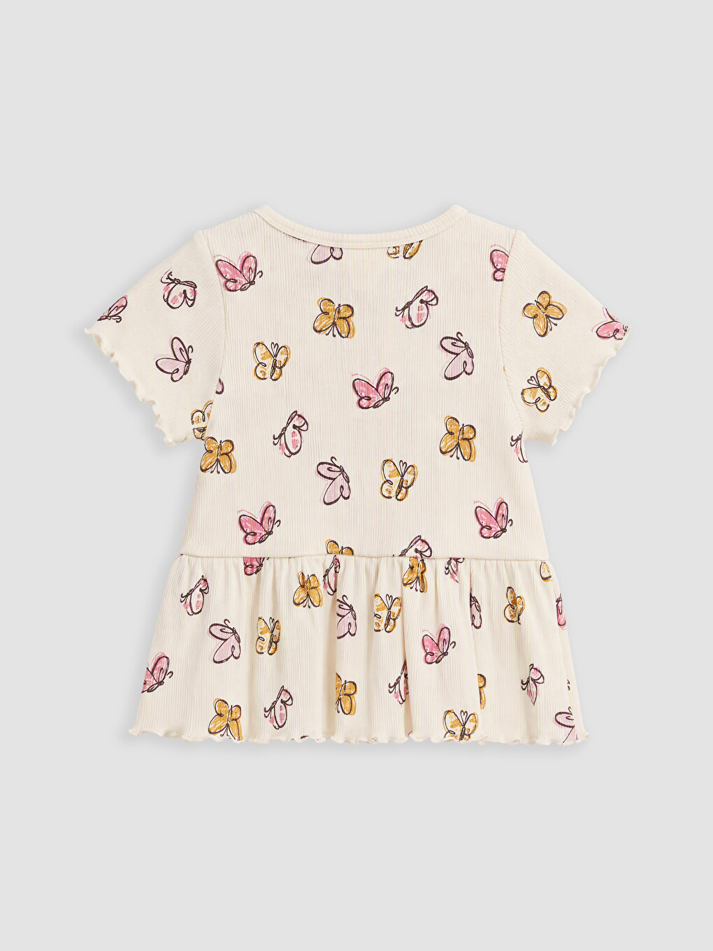 Butterfly Printed Baby Girls' Set-3