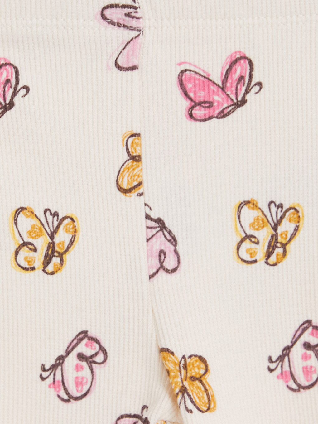 Butterfly Printed Baby Girls' Set-5