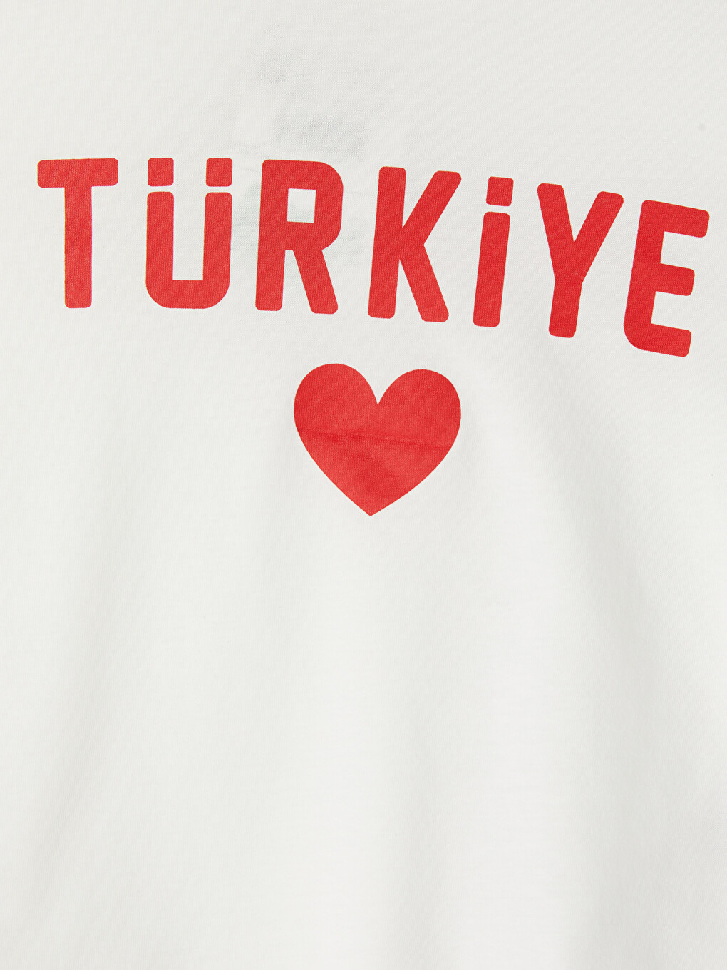 Beyaz Bisiklet Yaka Baskılı Kız Çocuk Tişört-2