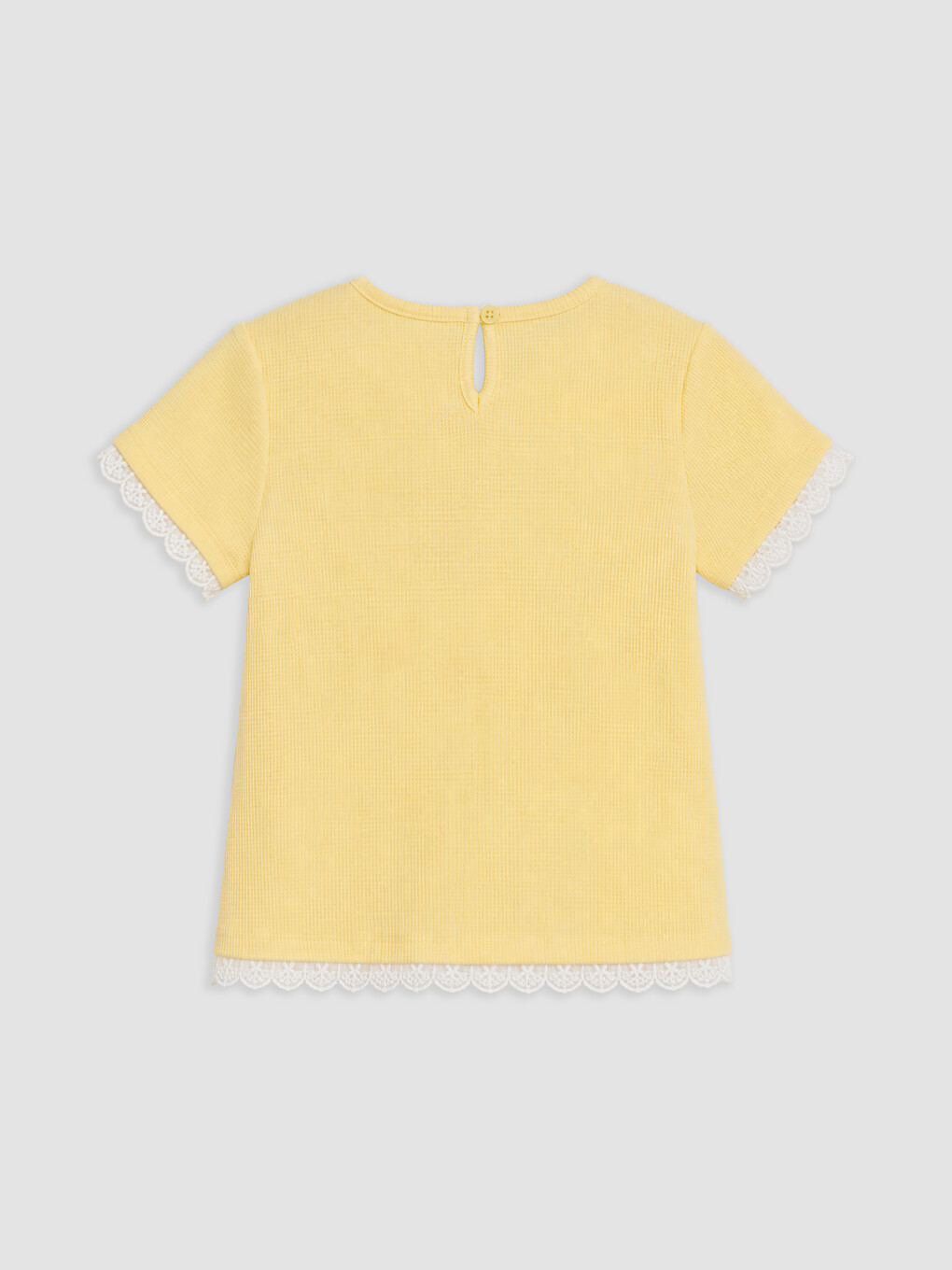 T-shirt Me Detaje Dantelle 2 Copë Për Vajza-2