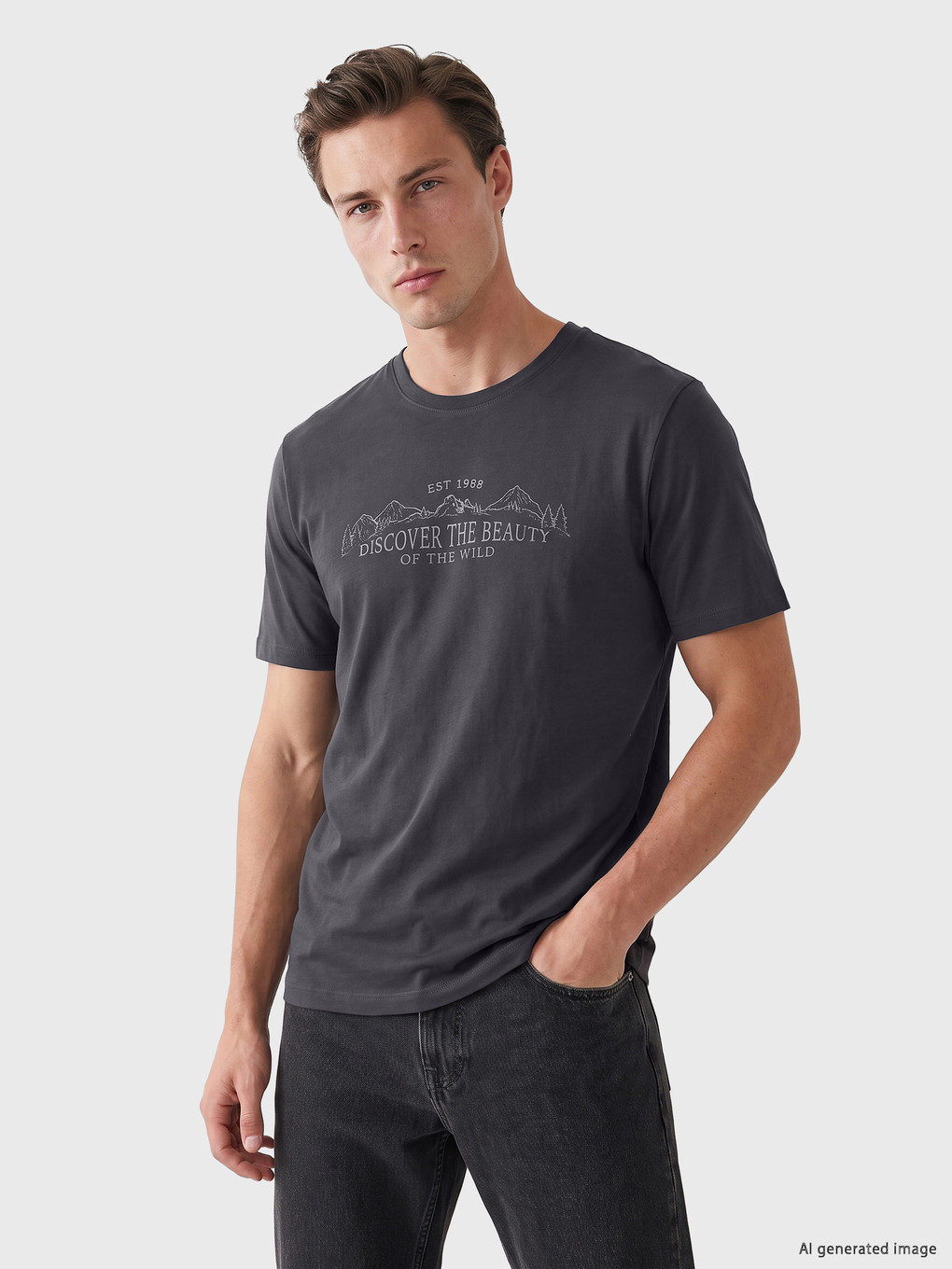 Crew Neck Jersey Men's T-shirt