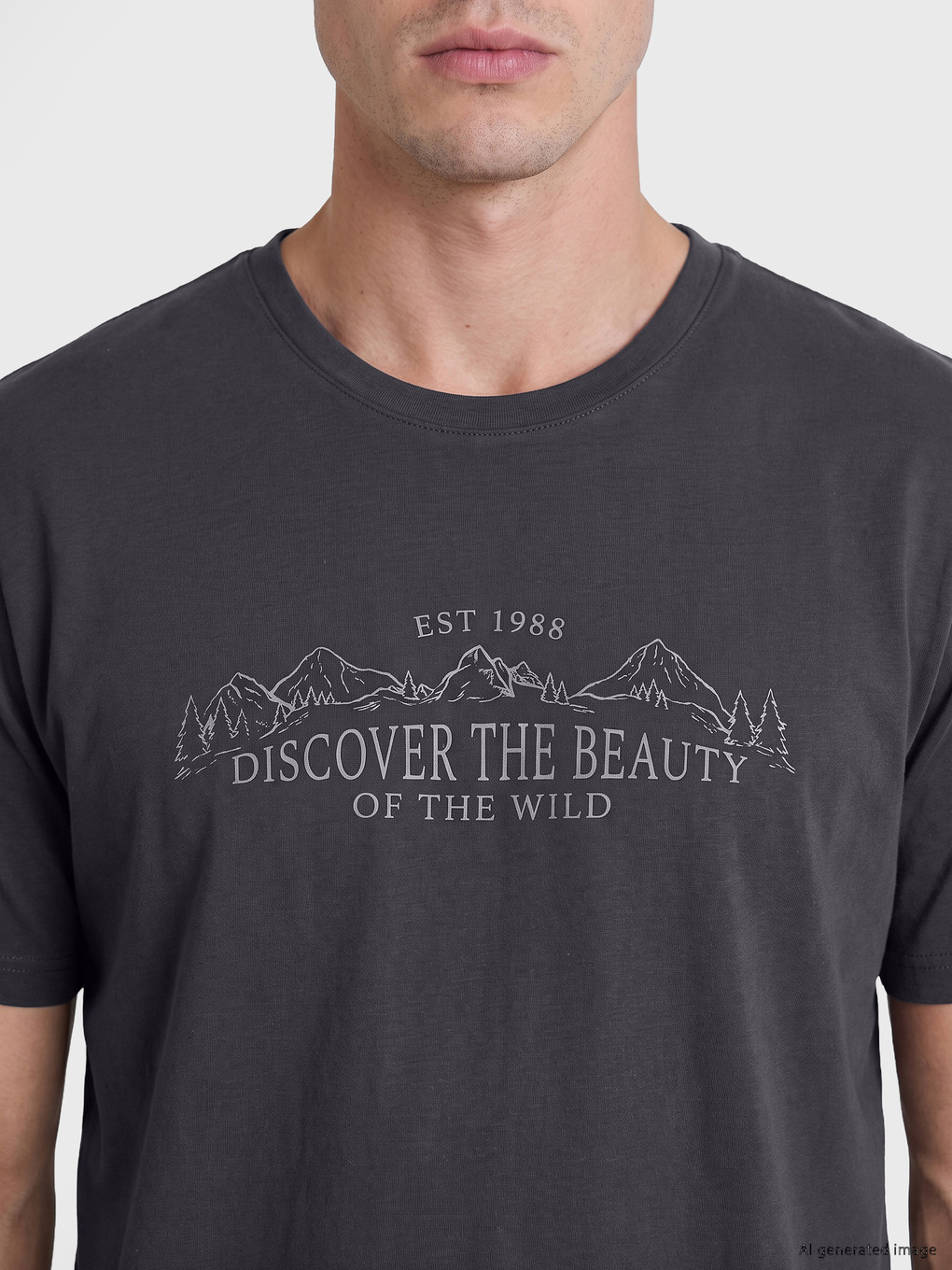 Crew Neck Jersey Men's T-shirt-2