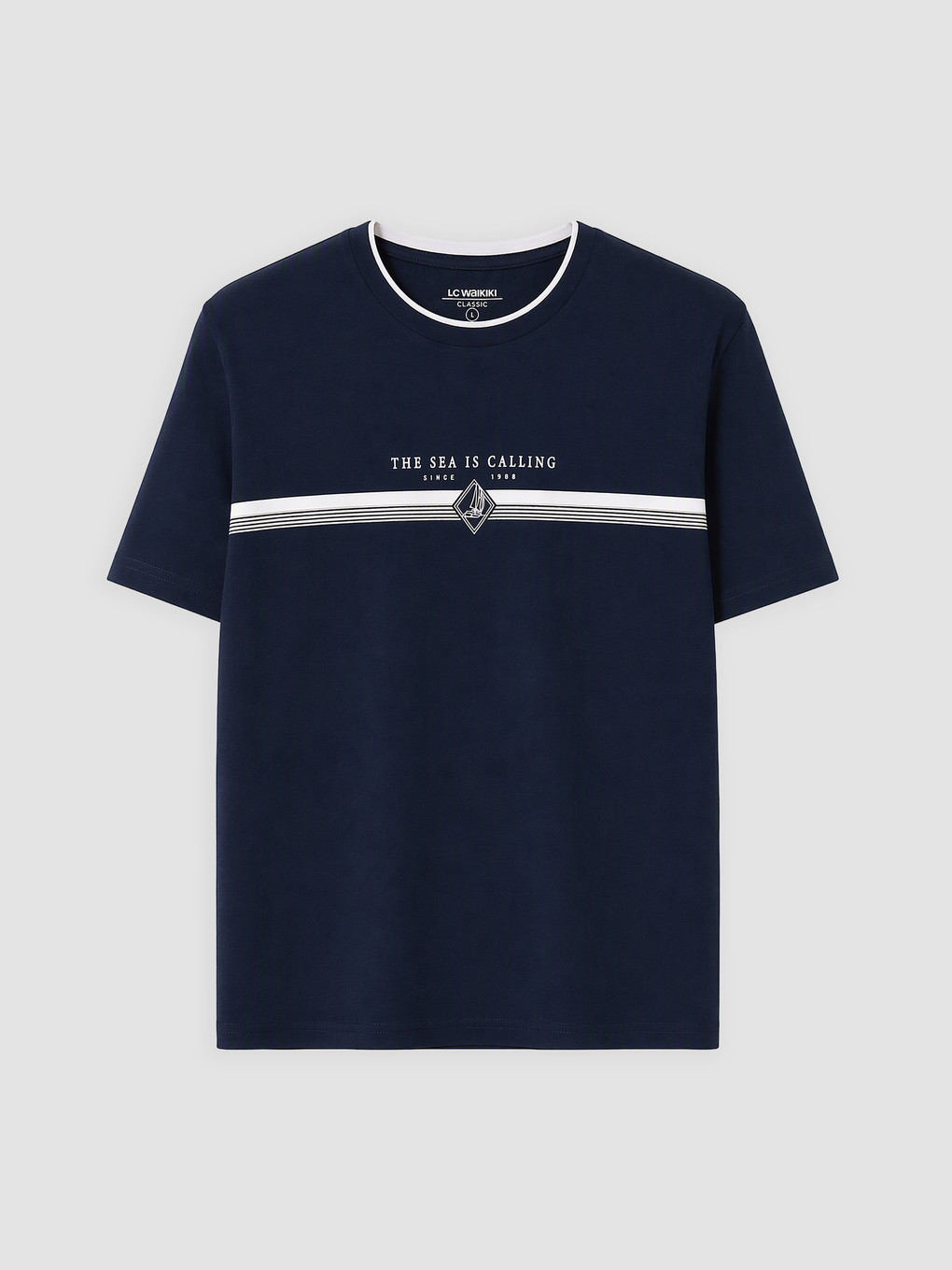 Crew Neck Jersey Men's T-shirt-4