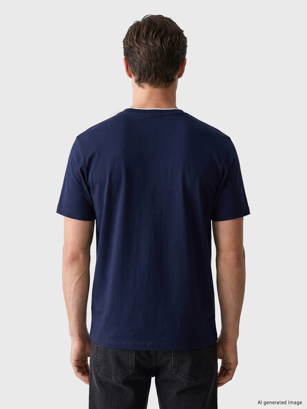 Crew Neck Jersey Men's T-shirt-3