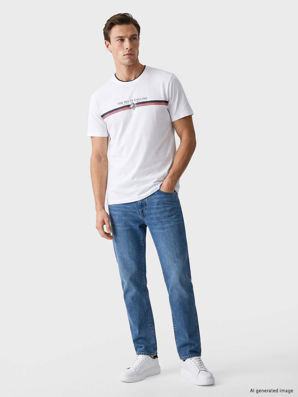 Crew Neck Jersey Men's T-shirt-1