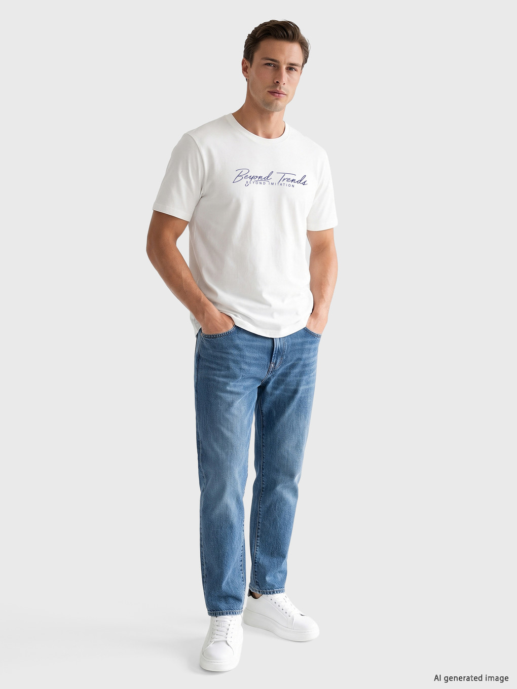 Crew Neck Men's T-shirt-1