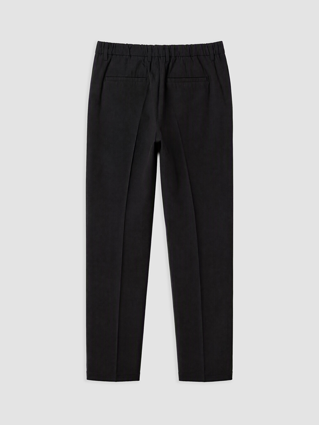 Siyah Regular Fit Erkek Pileli Pantolon-1