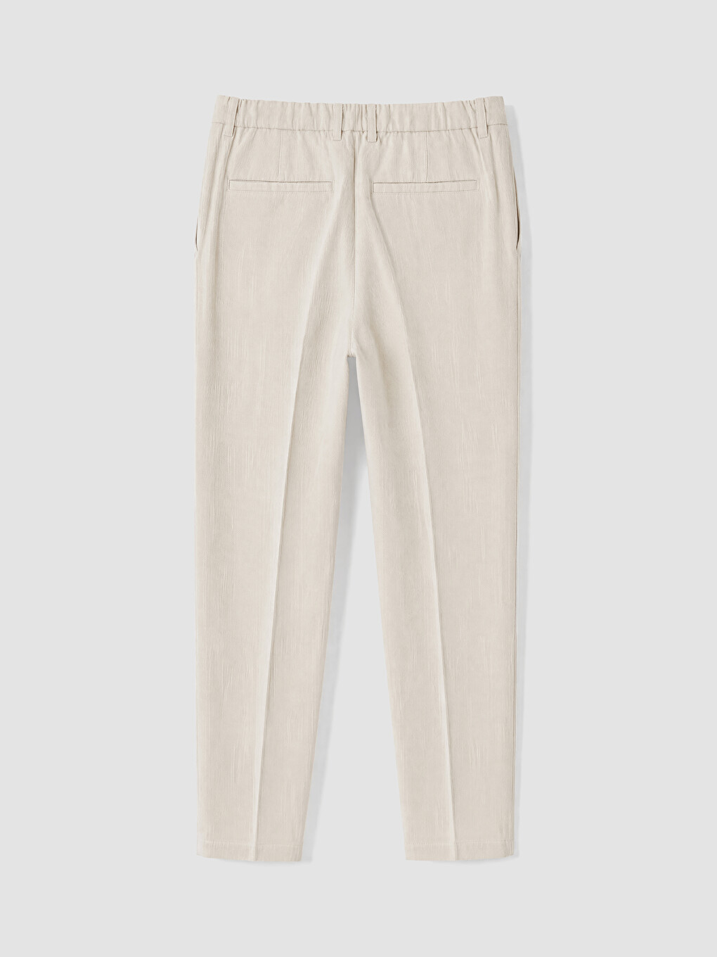 Bej Regular Fit Erkek Pileli Pantolon-2