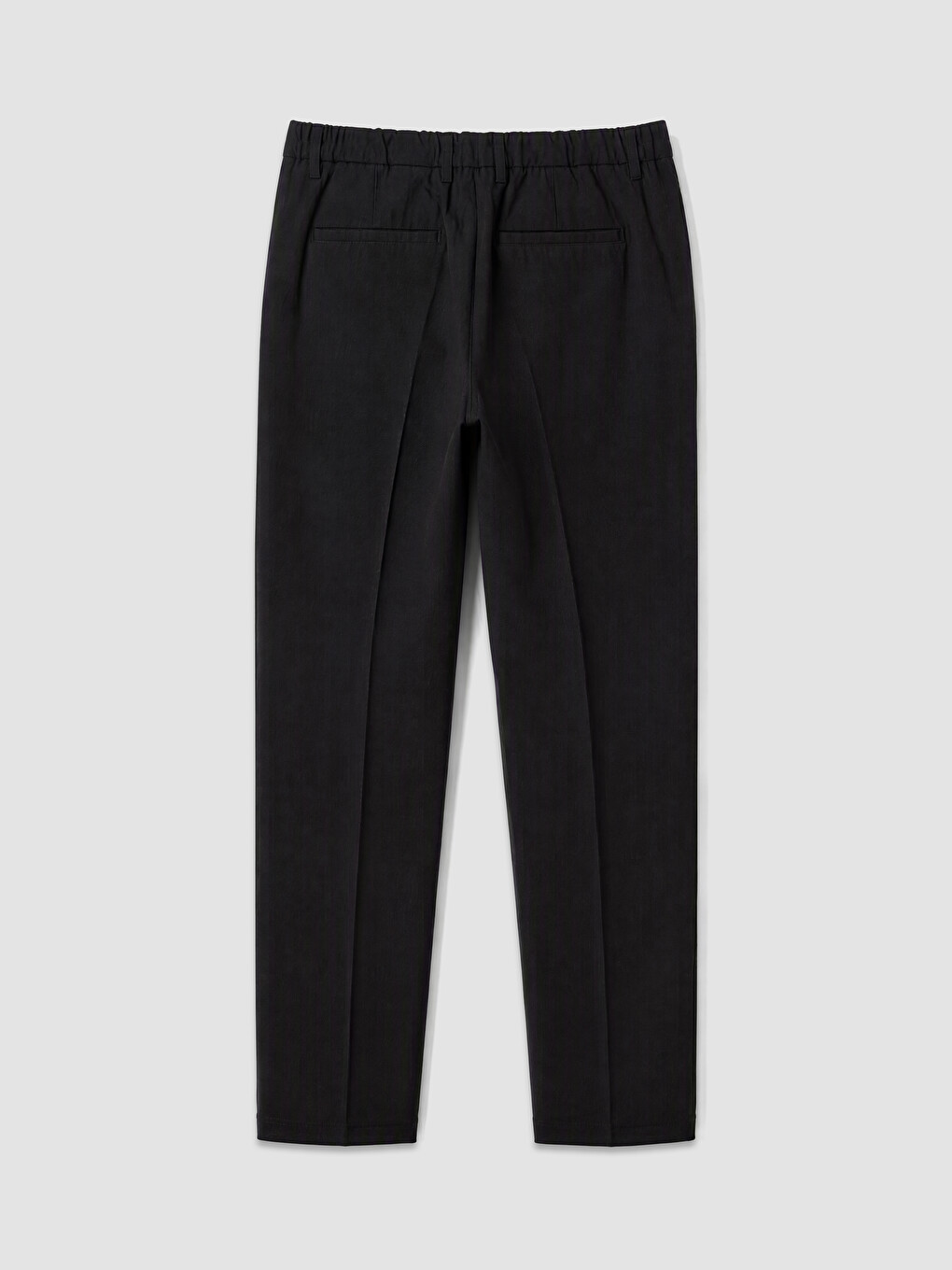 Siyah Regular Fit Erkek Pileli Pantolon-5