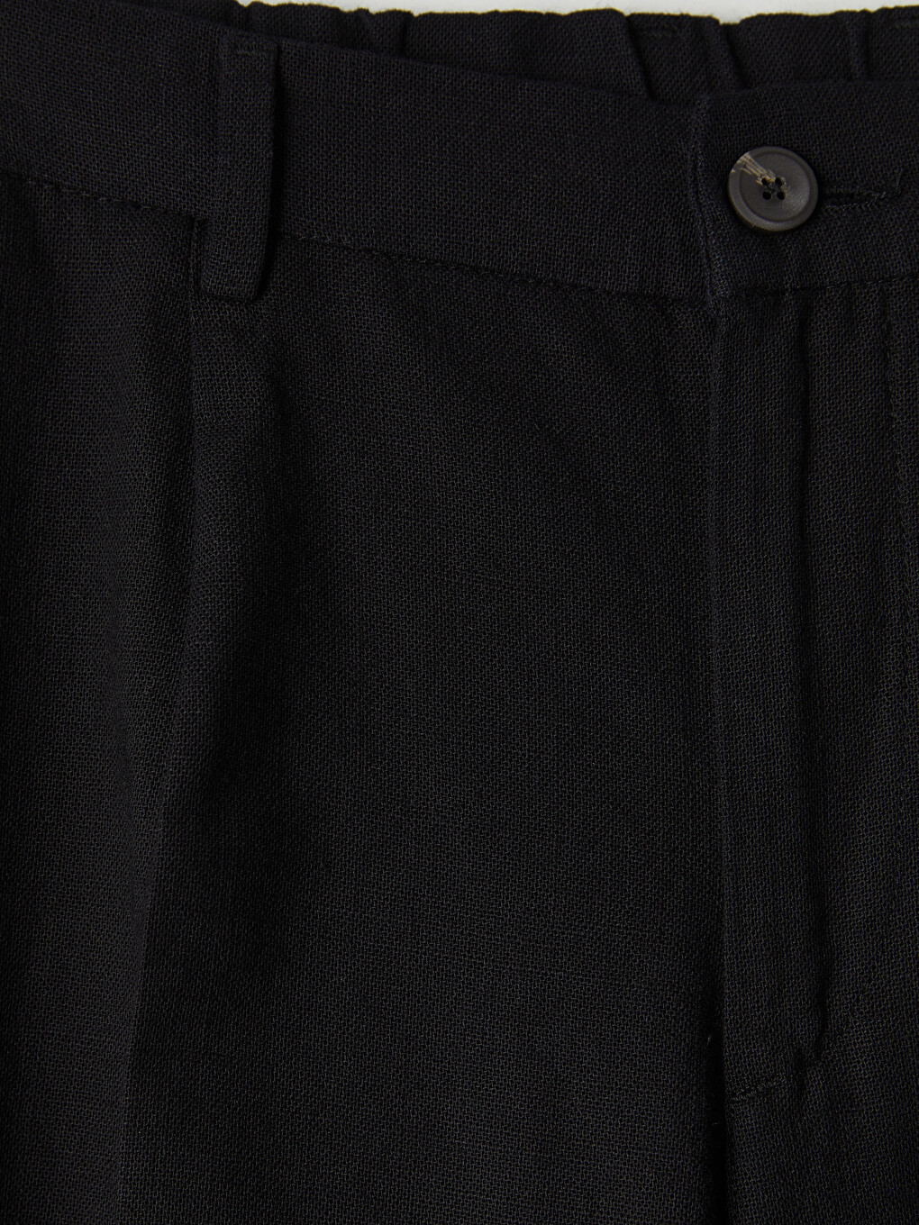 Siyah Regular Fit Erkek Pileli Pantolon-6