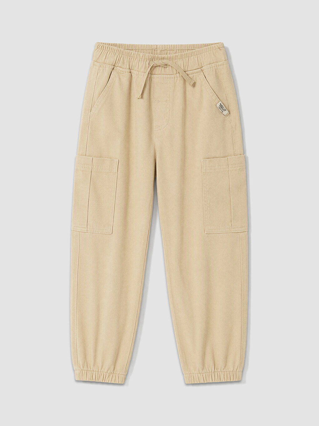 Boy Beige Jogger Trousers