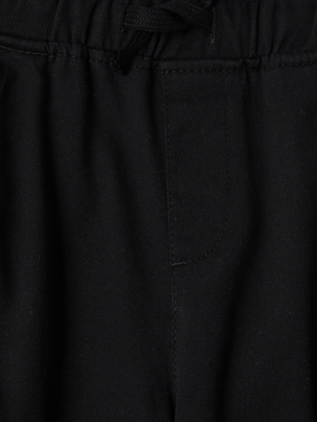 Siyah Regular Fit Erkek Çocuk Kargo Jogger Pantolon-2