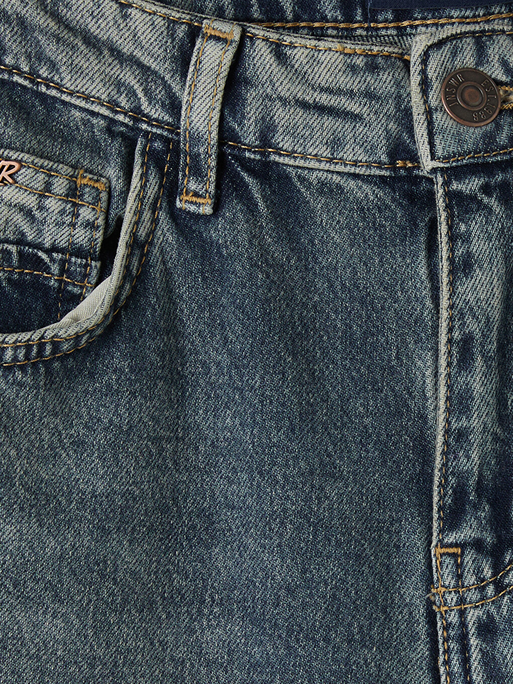Yeşil 710 Loose Fit Erkek Jean Pantolon-1